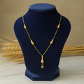 Gold Temple Bell Drop Pendant Chain