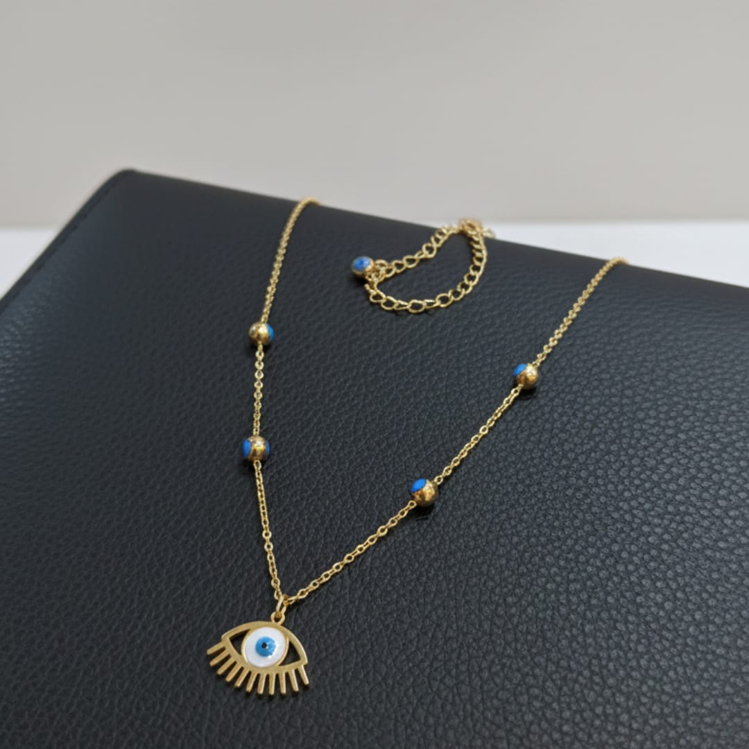 Imported Luxe Stainless Steel Evil Eye Chain
