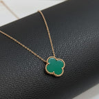Premium Anti-Tarnish Steel Four-Leaf Clover Pendant Chain