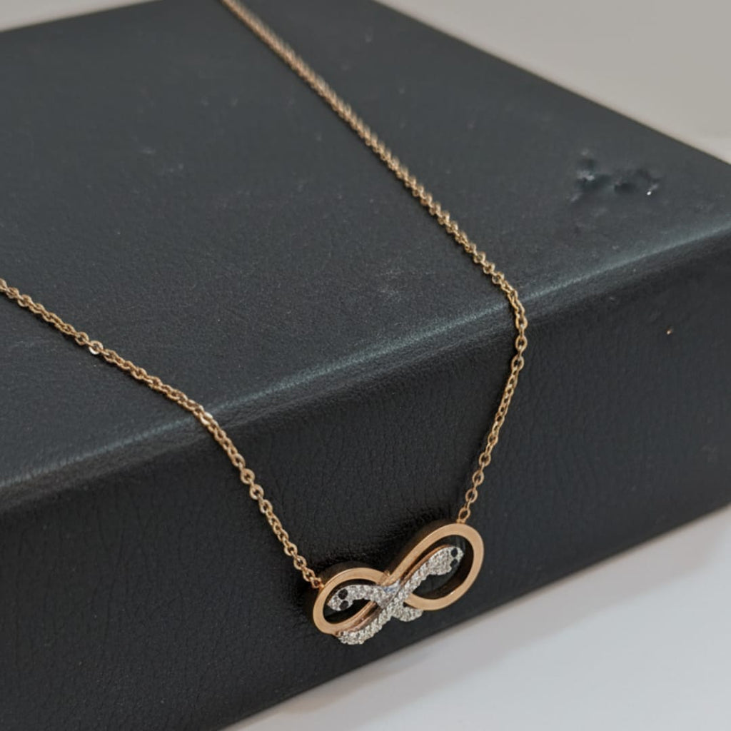 Premium Anti-Tarnish Steel Double Snake Infinity Pendant Chain