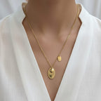 Premium Anti-Tarnish Steel Oval Ball Pendant Chain