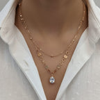 Premium Anti-Tarnish Steel Layered CZ Pendant Chain