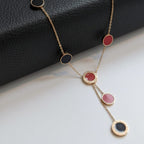 EverShine Anti-Tarnish Stainless Steel Multi Disc Lariat Chain