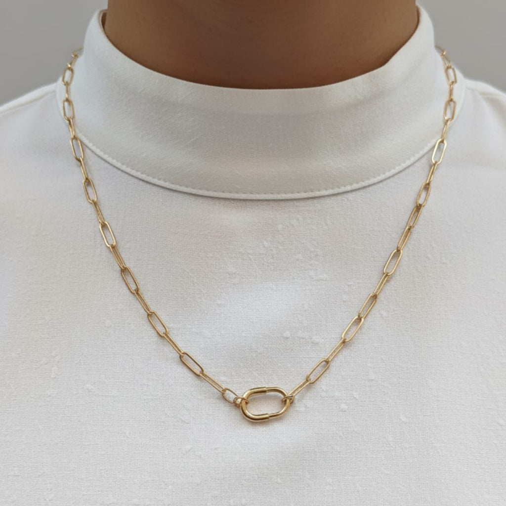 Premium Anti-Tarnish Steel Gold Clasp Chain