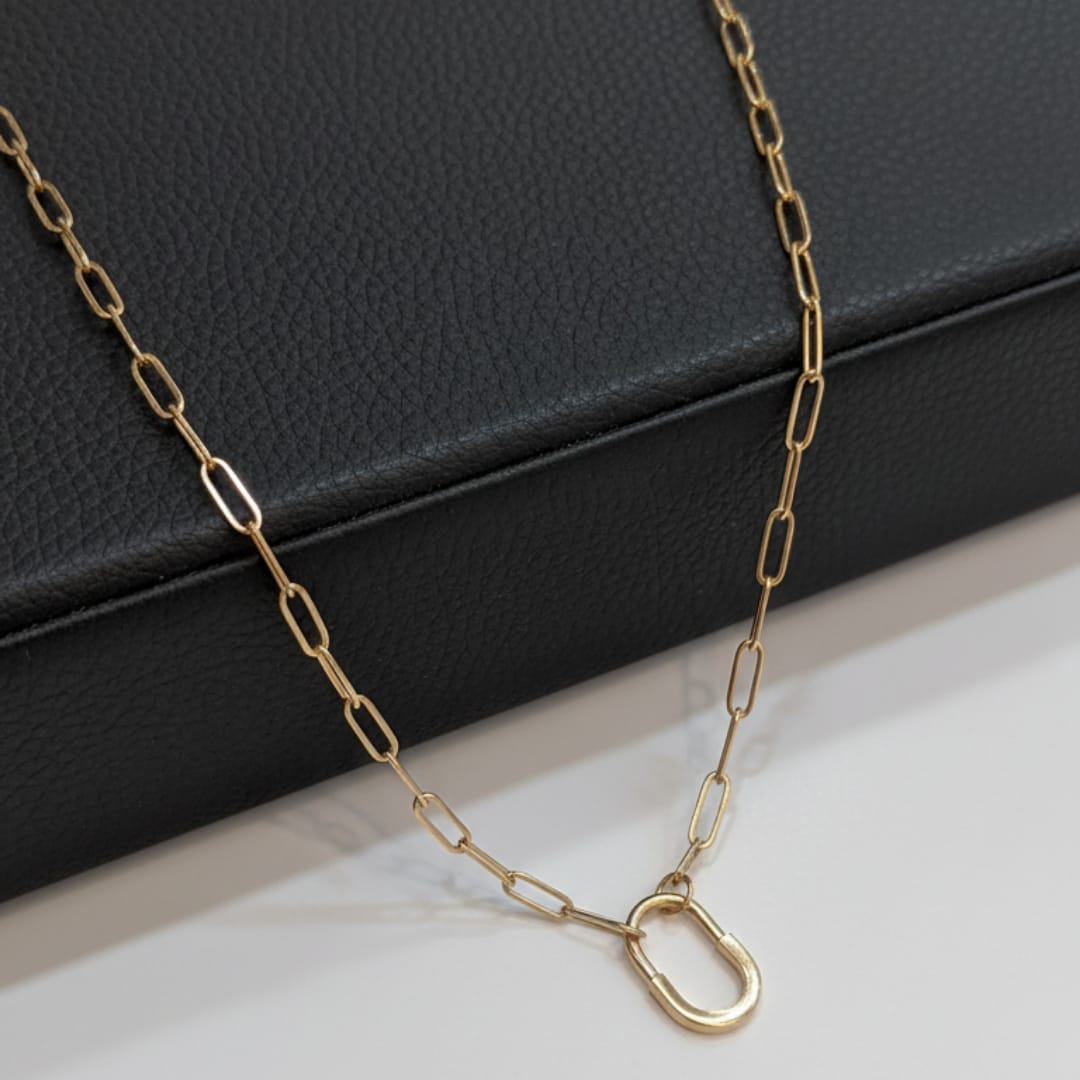 Premium Anti-Tarnish Steel Gold Clasp Chain