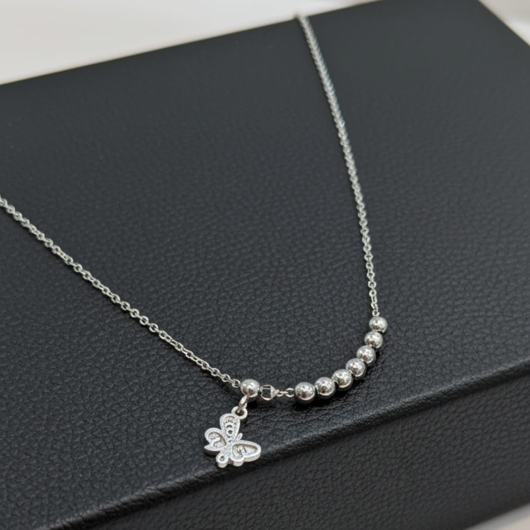 Premium Anti-Tarnish Steel Silver Charm Chain
