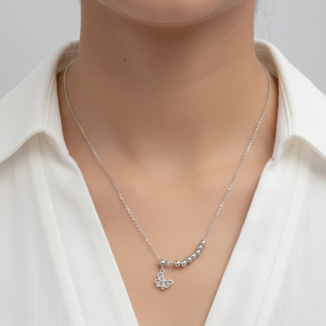 Premium Anti-Tarnish Steel Silver Charm Chain