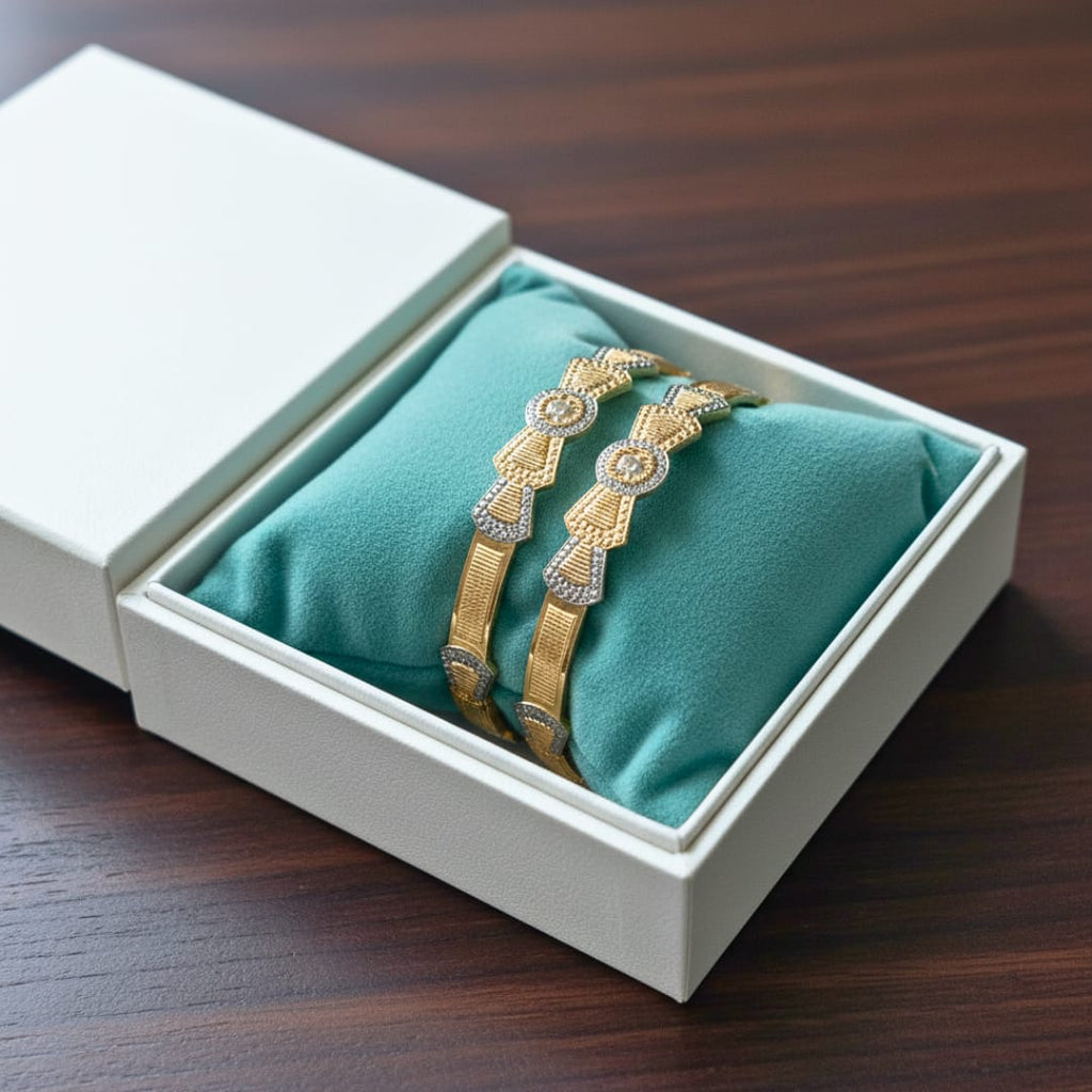 Ultra-Fine CNC Micro Bangles | Set of 2