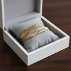 CNC Omega-Motif Dual-Tone Bangles | Set of 2