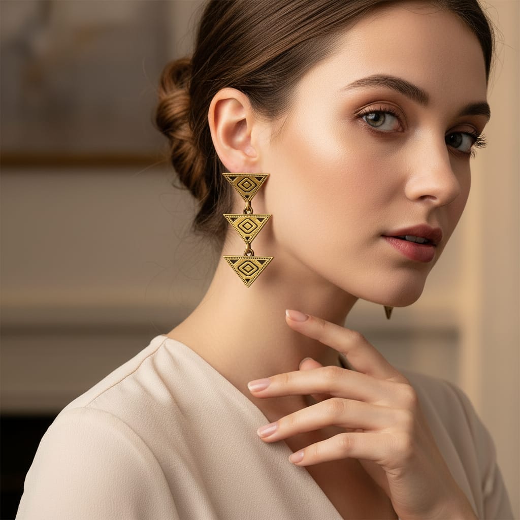 Antique Gold & Oxidised Silver