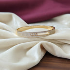 Pavé Trio Slider Gold-Tone Bangle