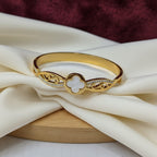 Clover Blossom Gold-Tone Bangle