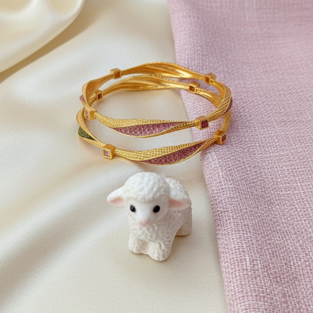 Elegant Matte Finish Sarita Bangles