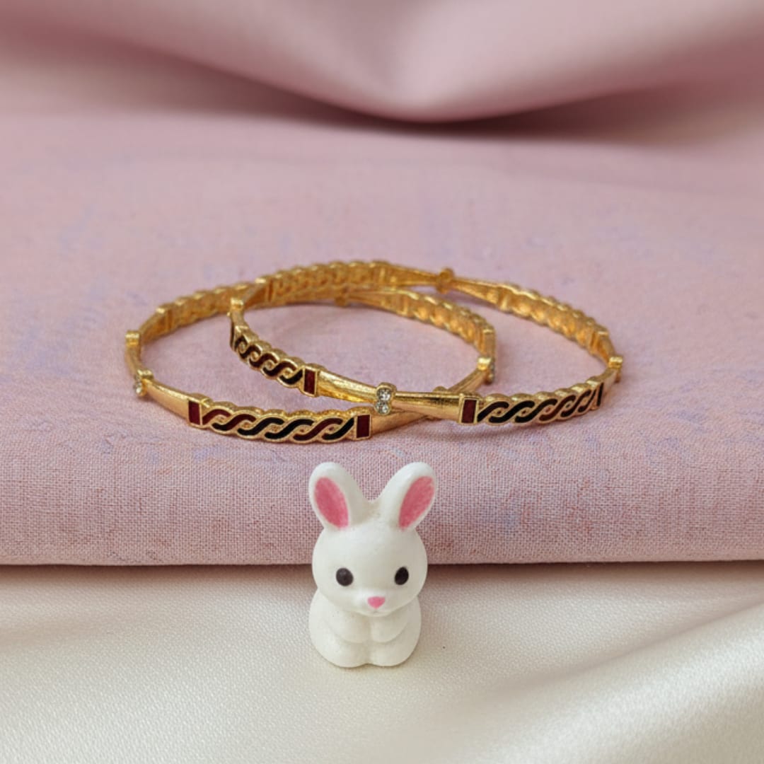 Elegant Matte Finish Ritika Bangles for Everyday Wear