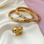 Elegant Matte Finish Meena Bangles for Everyday Wear