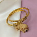 Graceful Matte Dimple Bangles for Daily Glow