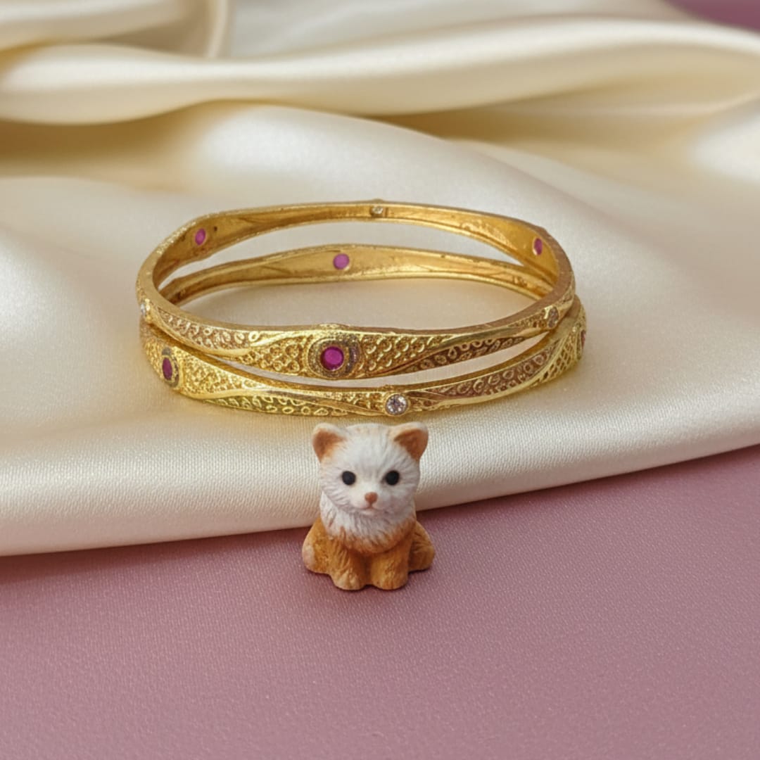 Daily Wear Matte Ethnic Kanika Bangle Set