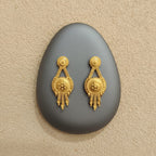 Rajwadi Gold Chandelier Earrings