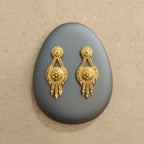 Rajwadi Gold Chandelier Earrings