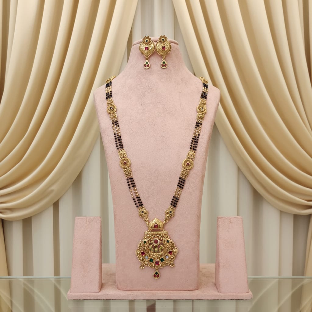 Rajwadi Peacock Mangalsutra