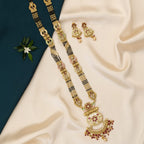 Rajwadi Meenakari Chand Mangalsutra Set
