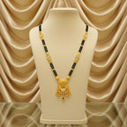 Long Mangalsutra Chain with Antique Gold Pendant