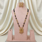 Long Mangalsutra Chain Set with Earrings