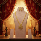 Micro Gold Plated Ranihaar with Earring