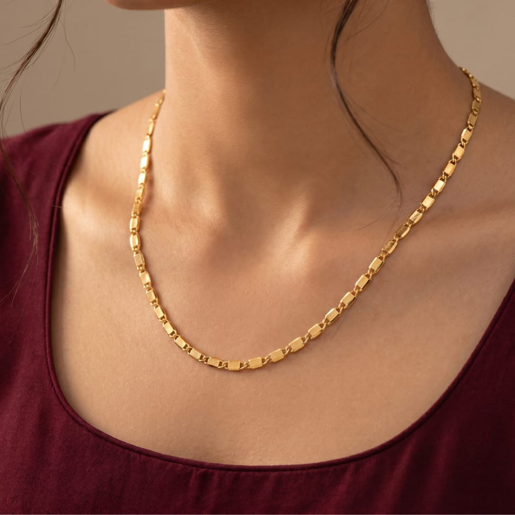 Micro Gold Plated Valentino Chain