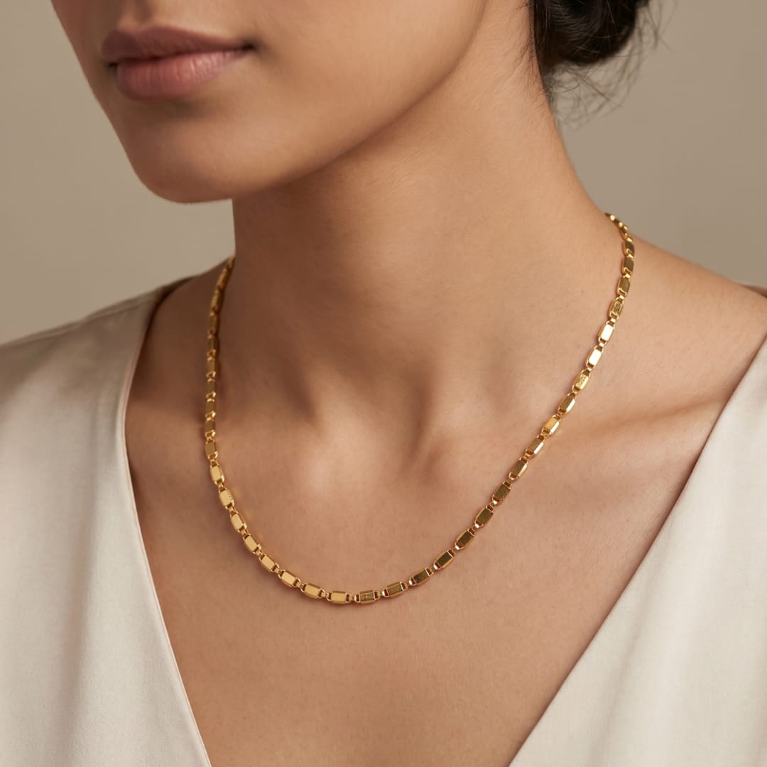 Micro Gold Plated Valentino Chain