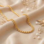 Micro Gold Plated Twisted Rope Chain