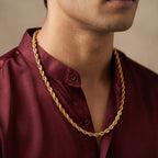 Micro Gold Plated Rope Chain