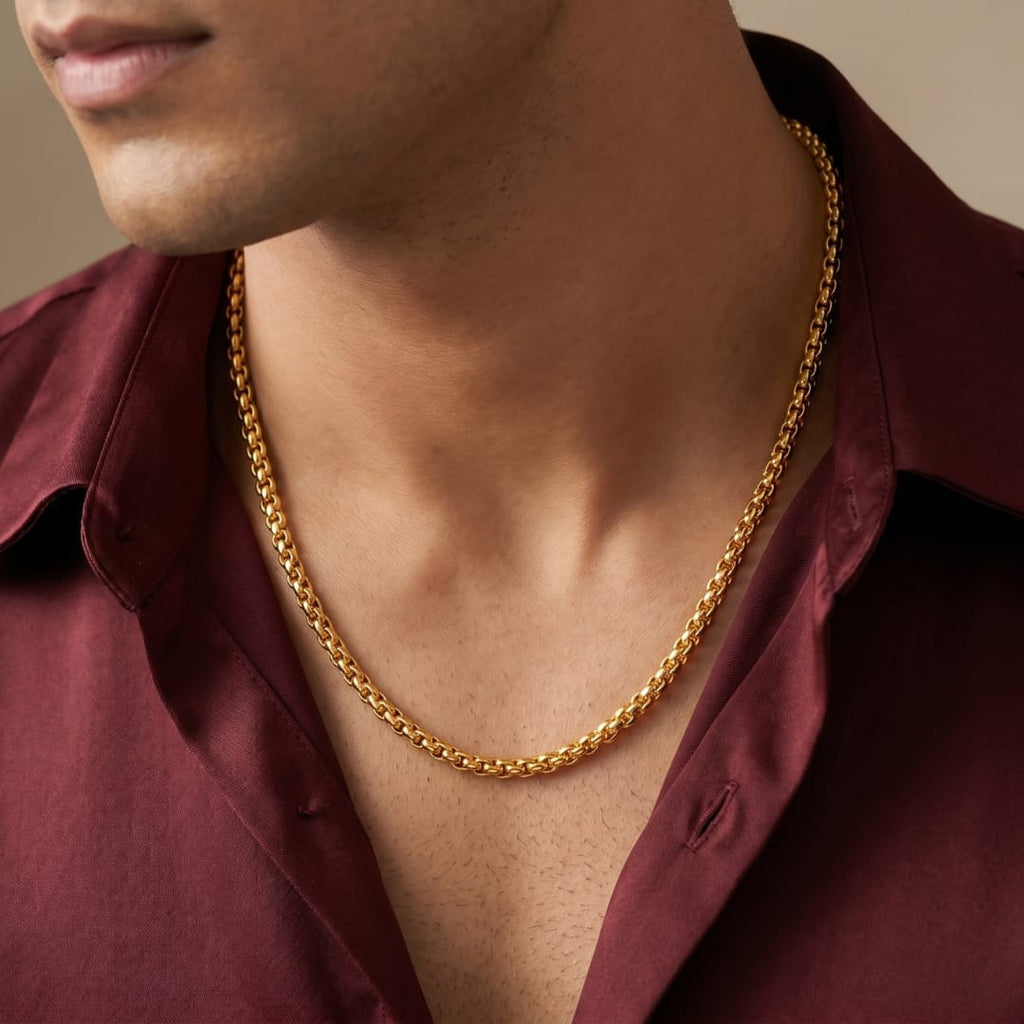 Micro Gold Plated Box Chain