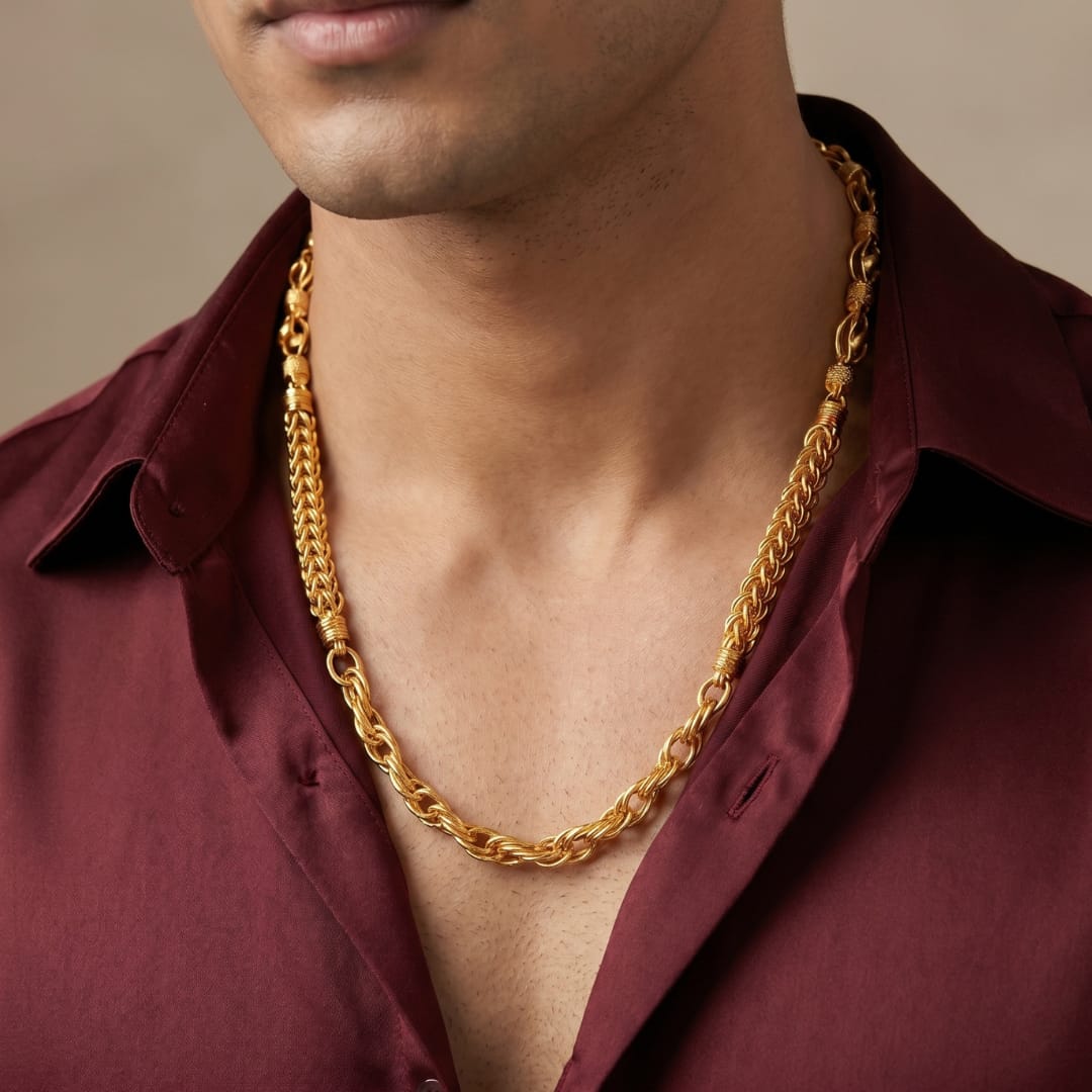 Micro Gold Plated Rope Fusion Chain