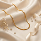 Micro Gold Plated Bar Link Chain