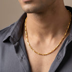 Micro Gold Plated Bar Link Chain