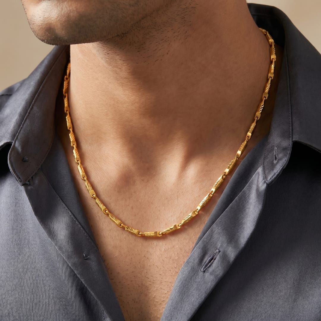 Micro Gold Plated Diagonal Cut Chain