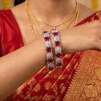 CZ Rhodium Square Stone Tennis Bangles
