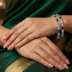 Multicolour CZ Bangle Set