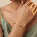 Micro Gold Forming Bead Bracelet