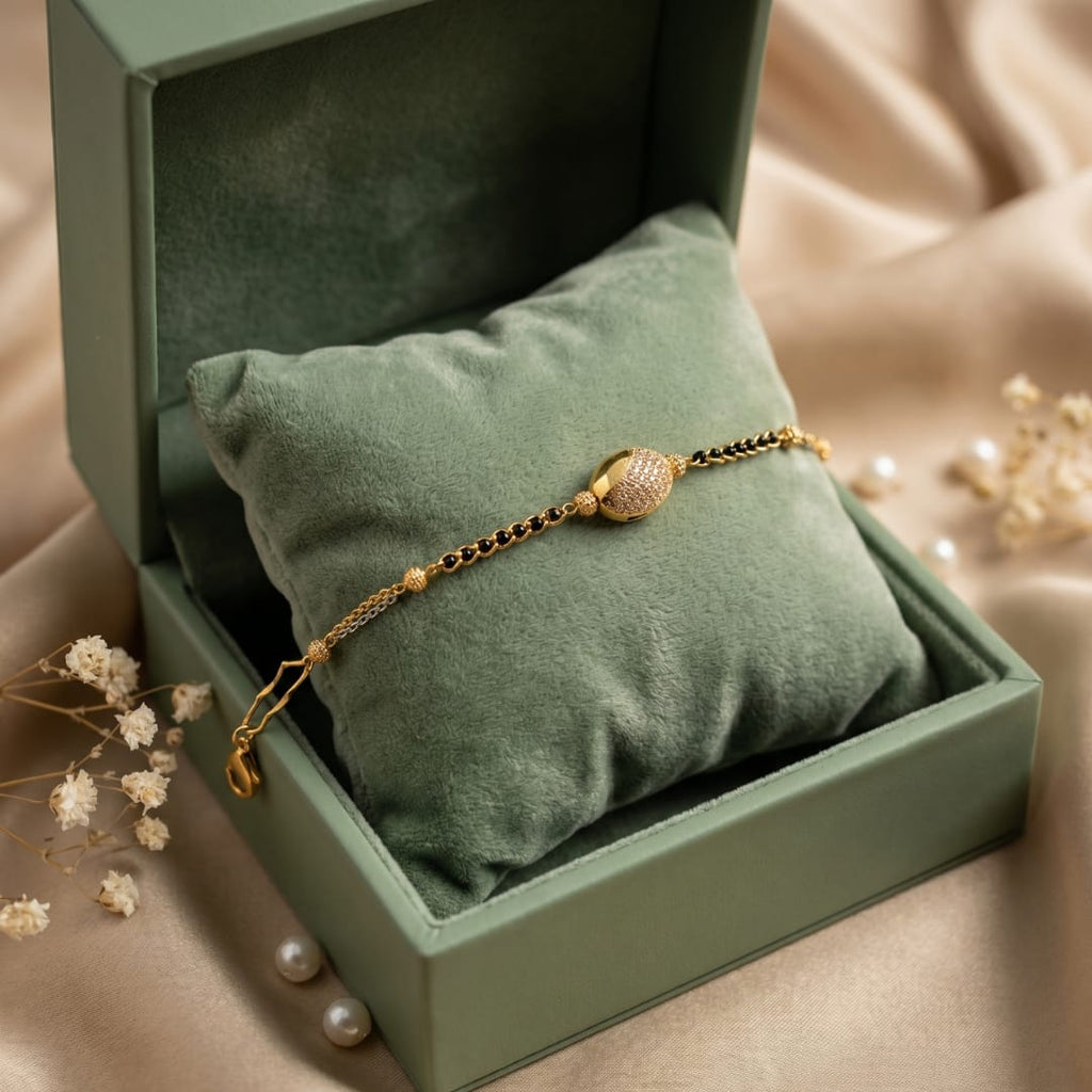 Micro Gold Forming Mangalsutra Bracelet