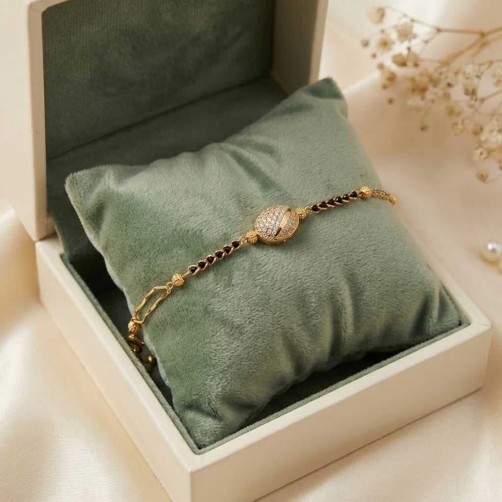 Micro Gold Forming Mangalsutra Bracelet