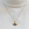 Imported Luxe Stainless Steel Evil Eye Chain