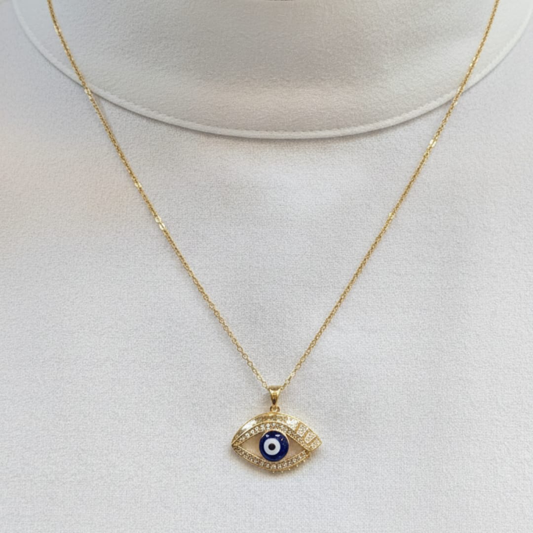 Imported Luxe Stainless Steel Evil Eye Chain