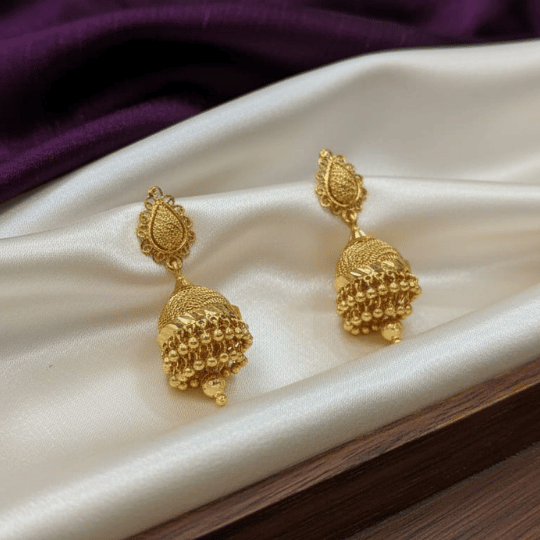 Micro Gold Plated Double Layer Jhumka