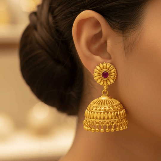 Micro Gold Plated Big Jhumka