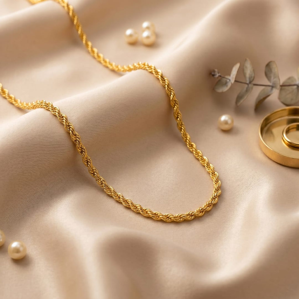 Micro Gold Forming Rope Gold Chain