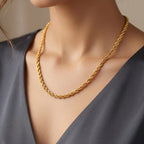 Micro Gold Forming Rope Gold Chain