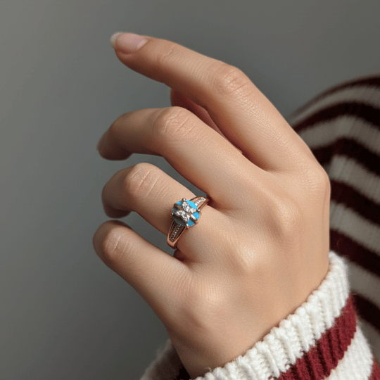Maharani Turquoise Blossom Ring