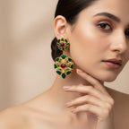  Meenakari Floral Drop Earrings 